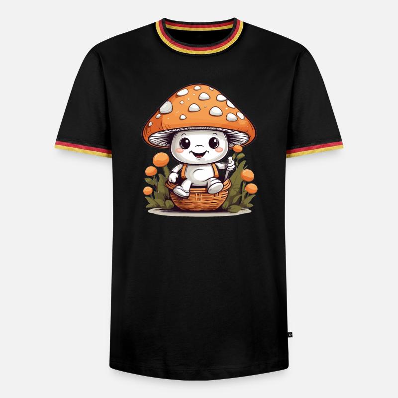 Sweet Toadstool - Men's Ringer Shirt - black/tricolour