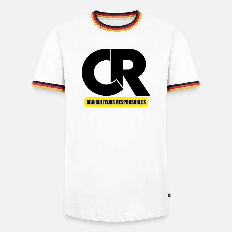 Landwirte, Bauer, Bauer, Bauer - Männer Kontrast-T-Shirt - Weiß/Dreifarbig