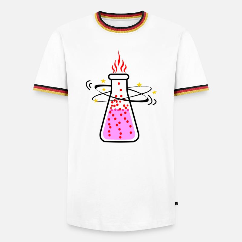 Gift oder Zaubertrank - Männer Kontrast-T-Shirt - Weiß/Dreifarbig