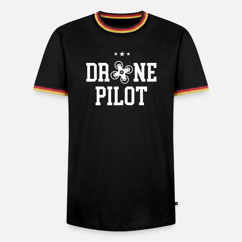 Drone Pilot - Men's Ringer Shirt - black/tricolour
