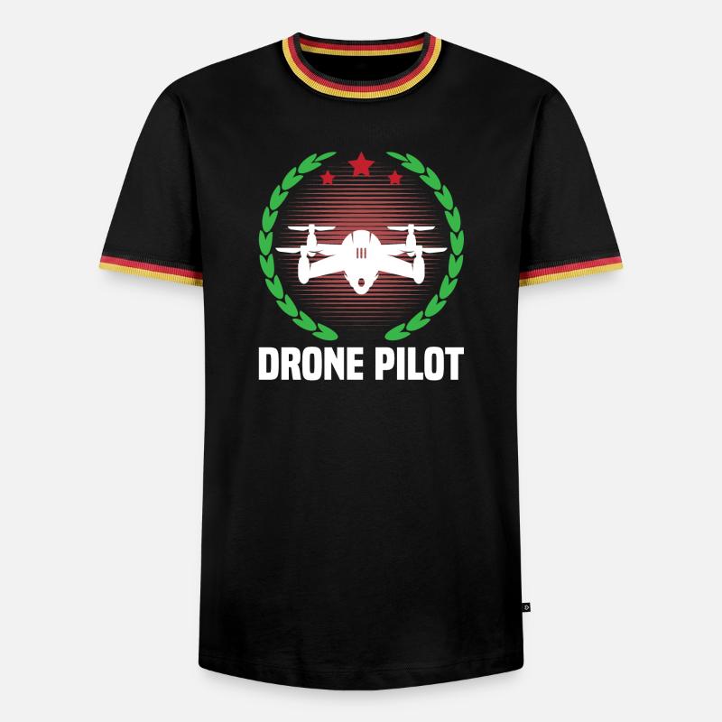 Drone Pilot - Men's Ringer Shirt - black/tricolour