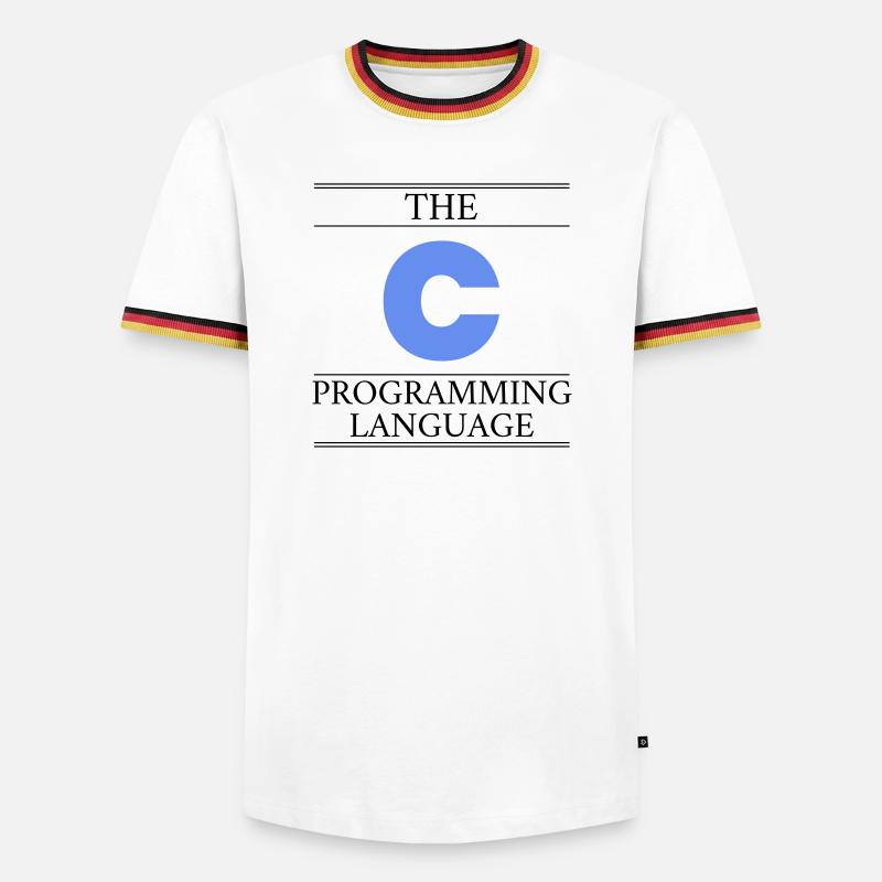 Le langage de programmation C - T-shirt contrasté Homme - blanc/tricolore