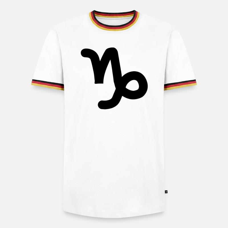 Steinbock Steinbock Steinbock Sternzeichen - Männer Kontrast-T-Shirt - Weiß/Dreifarbig
