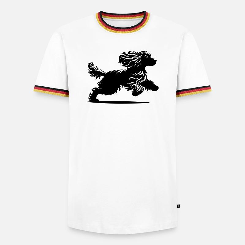 Cocker Spaniel - Men's Ringer Shirt - white/tricolour