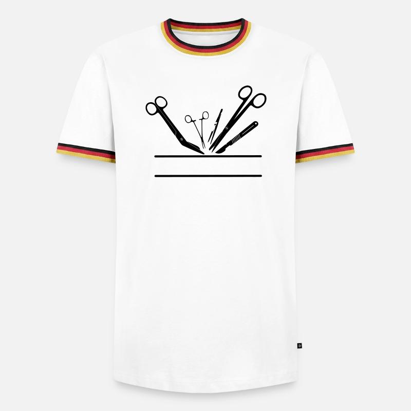 Operation Tool Name Banner - Men's Ringer Shirt - white/tricolour