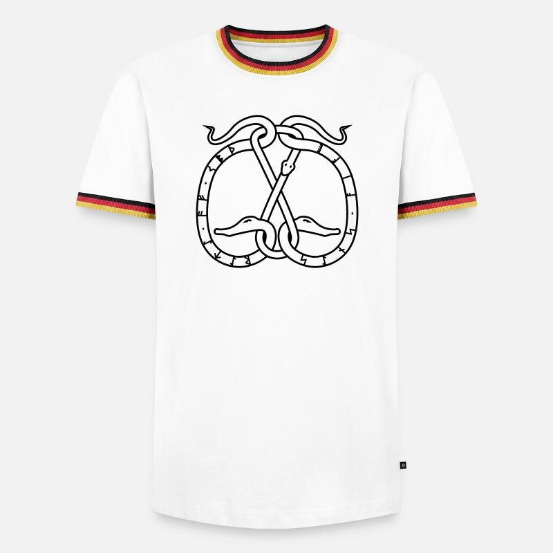 Memory - Men's Ringer Shirt - white/tricolour