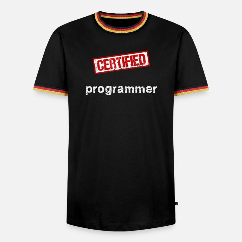 Programmeur - T-shirt contrasté Homme - noir/tricolore