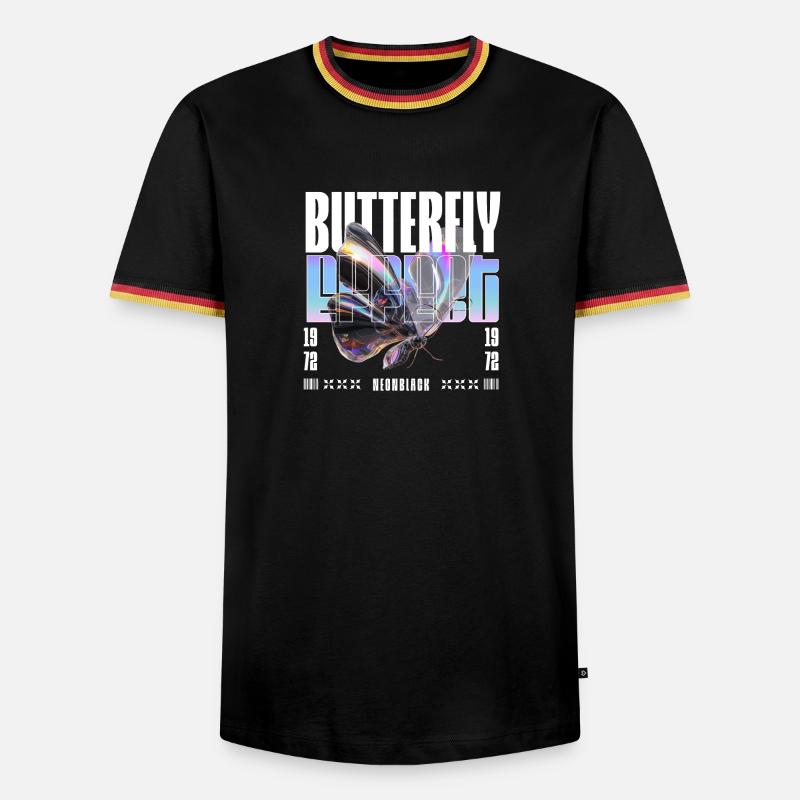Butterfly Effect Holo - Men's Ringer Shirt - black/tricolour