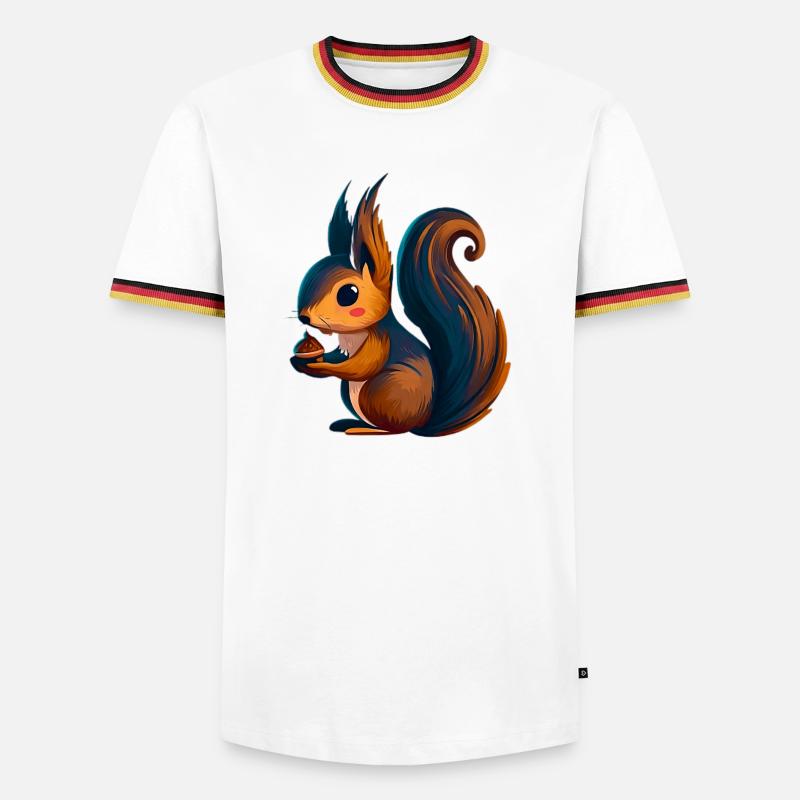 Squirrel - Men's Ringer Shirt - white/tricolour