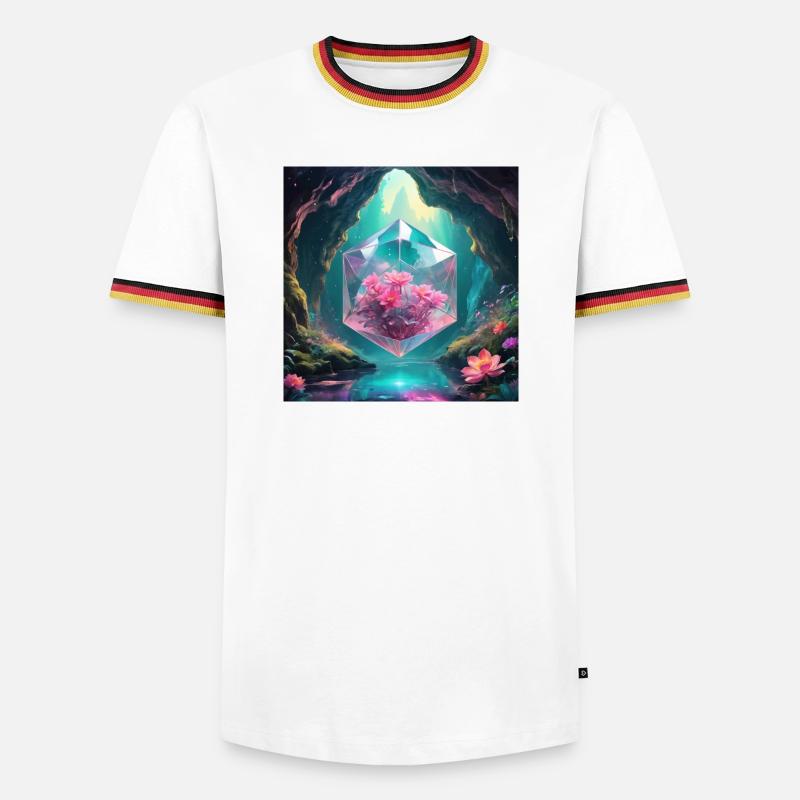 Magic Cave - Men's Ringer Shirt - white/tricolour