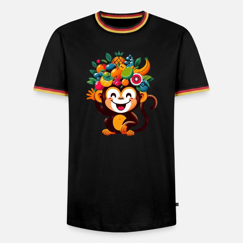 Monkey - Men's Ringer Shirt - white/tricolour