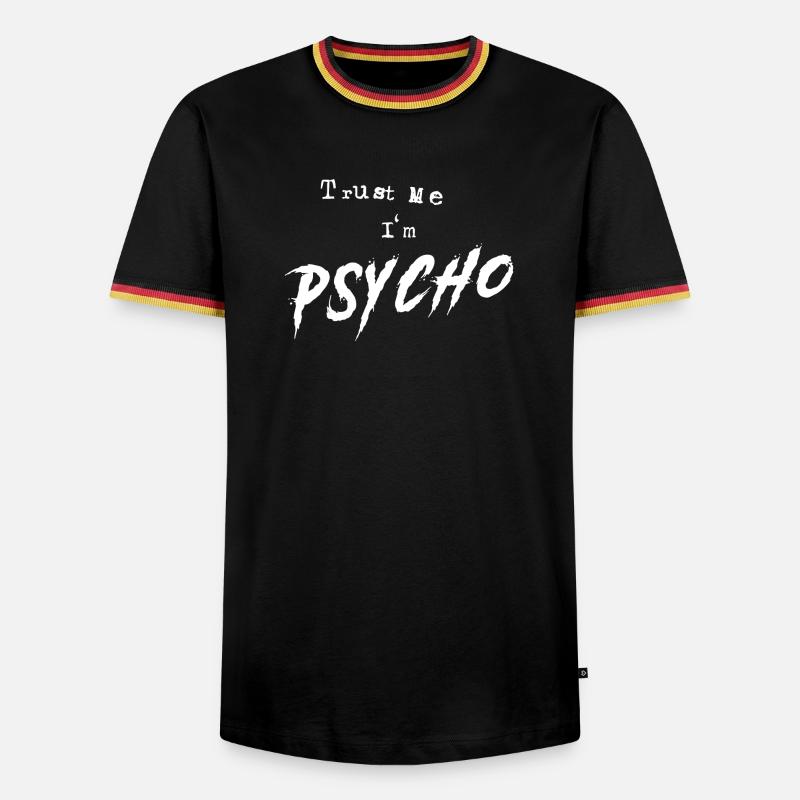 Psycho - Men's Ringer Shirt - black/tricolour