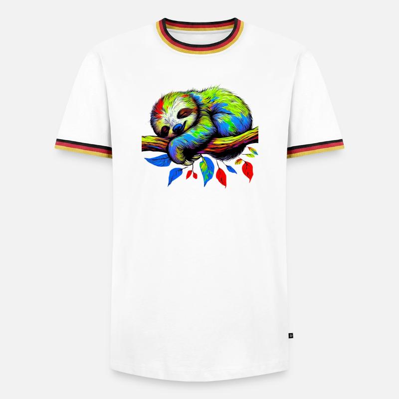 Sloth - Men's Ringer Shirt - white/tricolour