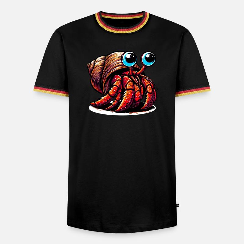 Hermit crab - Men's Ringer Shirt - white/tricolour
