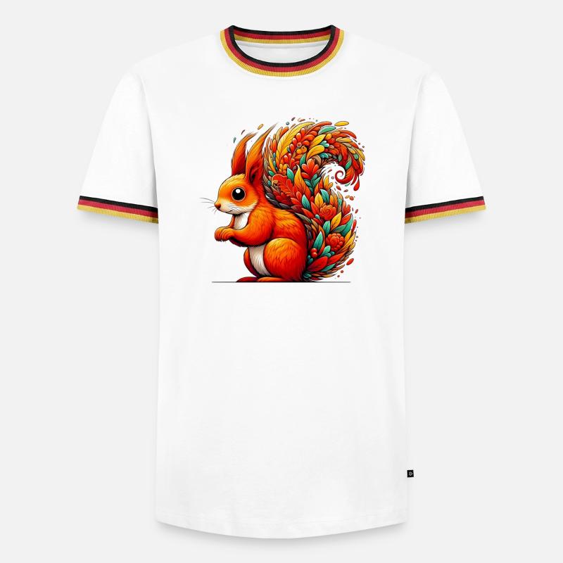 Squirrel - Men's Ringer Shirt - white/tricolour