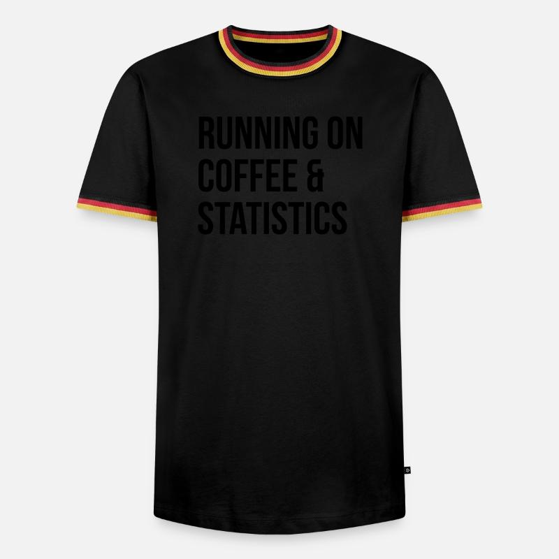 Statistics - Men's Ringer Shirt - black/tricolour