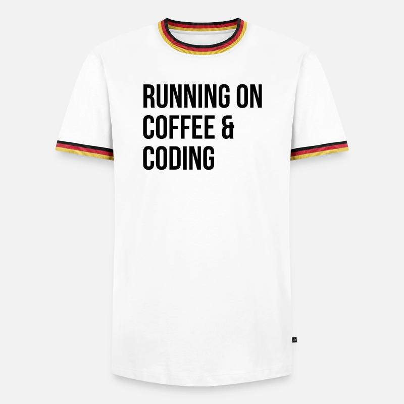 Coding - Men's Ringer Shirt - white/tricolour