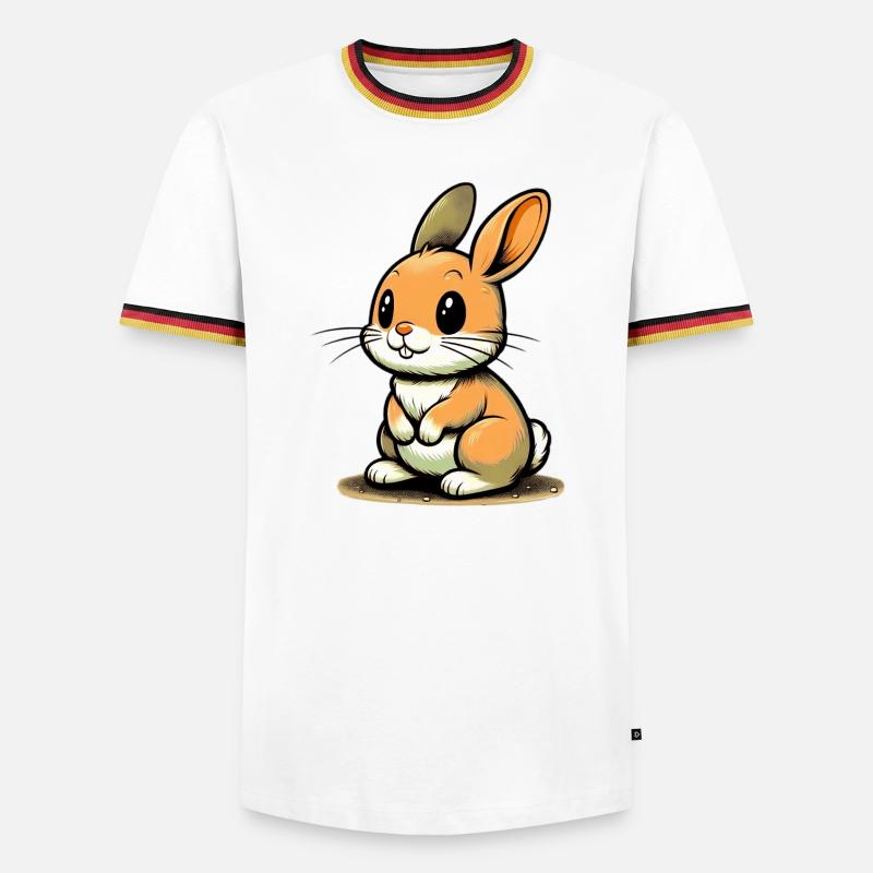Rabbit - Men's Ringer Shirt - white/tricolour
