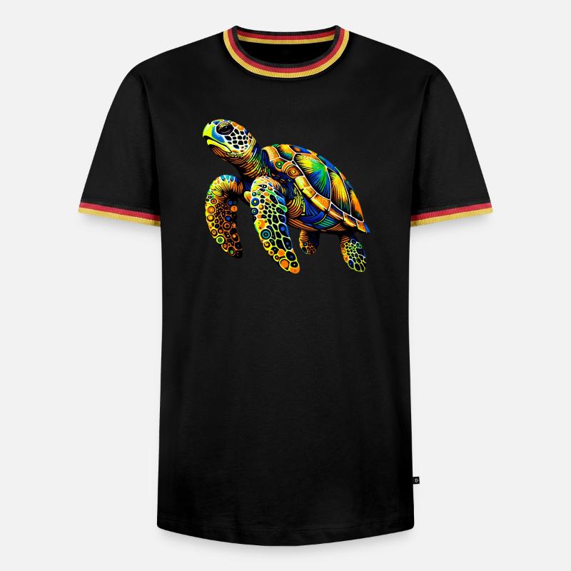 Turtle - Men's Ringer Shirt - white/tricolour