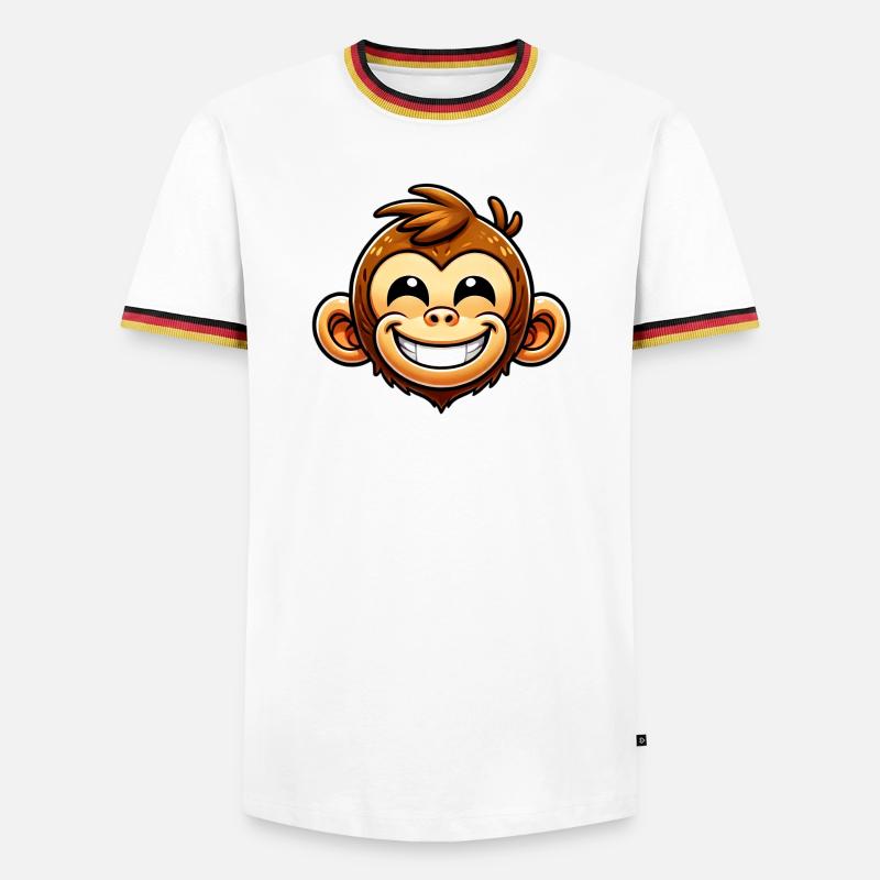 Monkey - Men's Ringer Shirt - white/tricolour