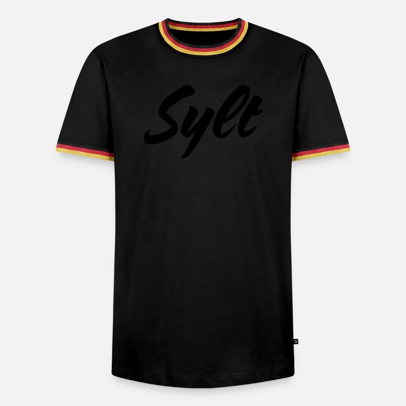 Sylt - Men's Ringer Shirt - black/tricolour