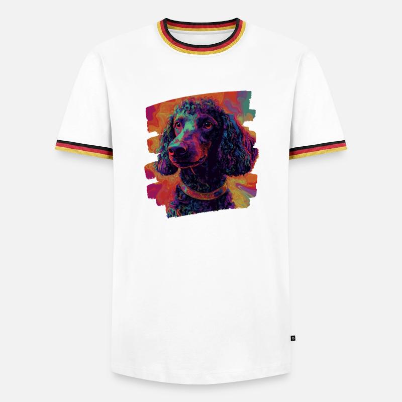 Poodle - Men's Ringer Shirt - white/tricolour