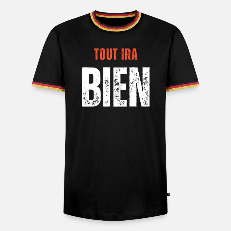 EVERYTHING 2 1 copy - T-shirt contrasté Homme - noir/tricolore