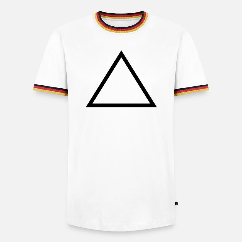 Triangle - Men's Ringer Shirt - white/tricolour