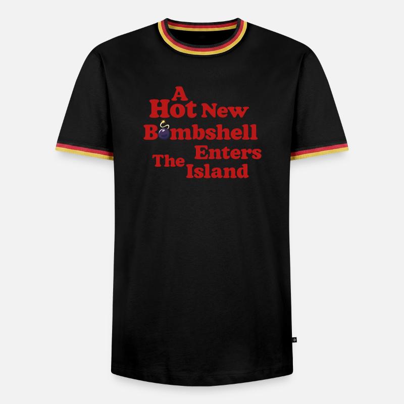 Hot New Bombshell Tea - Men's Ringer Shirt - white/tricolour
