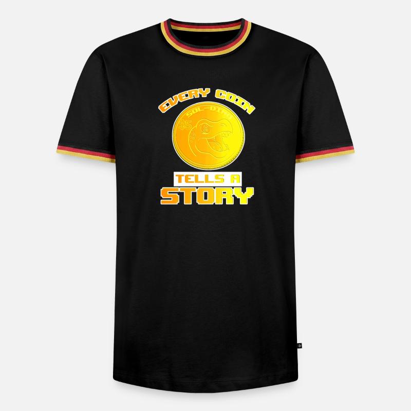Cent - Men's Ringer Shirt - black/tricolour