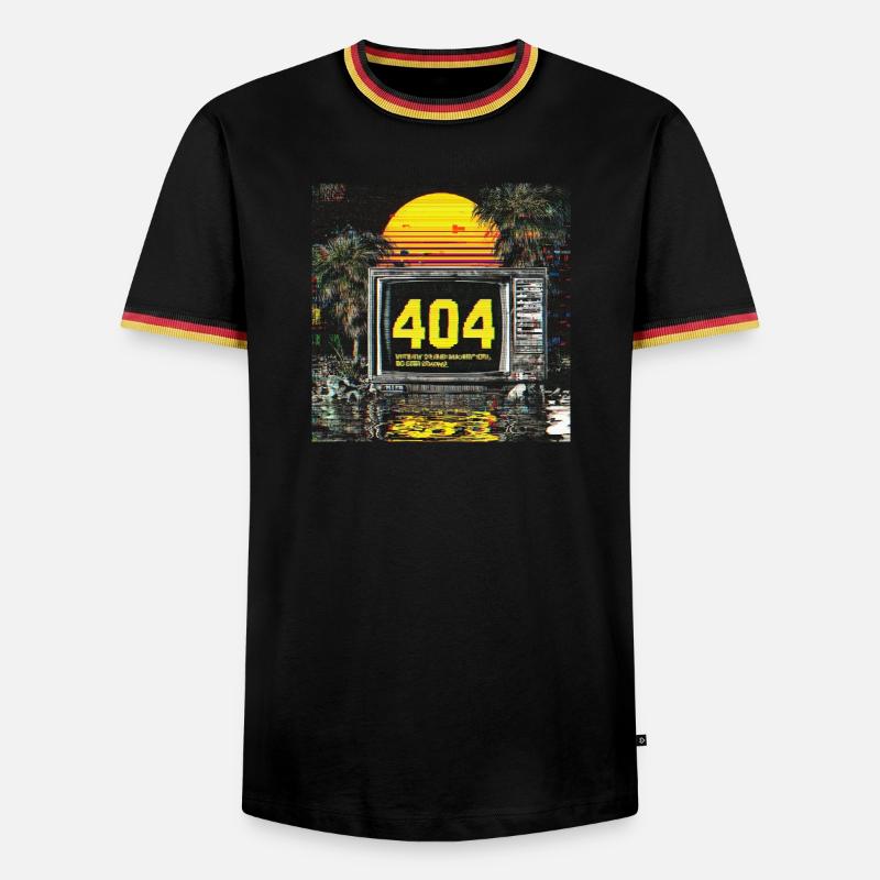 Error 404 – Motivation not found - Männer Kontrast-T-Shirt - Weiß/Dreifarbig