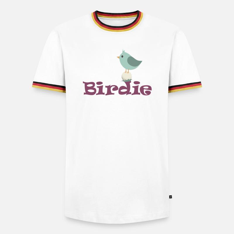 Oiselet de golf - T-shirt contrasté Homme - blanc/tricolore