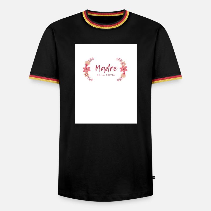 Mutter der Blumenbraut - Männer Kontrast-T-Shirt - Schwarz/Dreifarbig