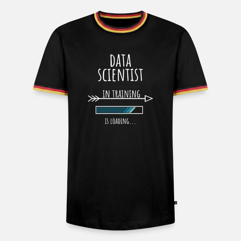 Data Scientist Gift Profession Education - Men's Ringer Shirt - black/tricolour
