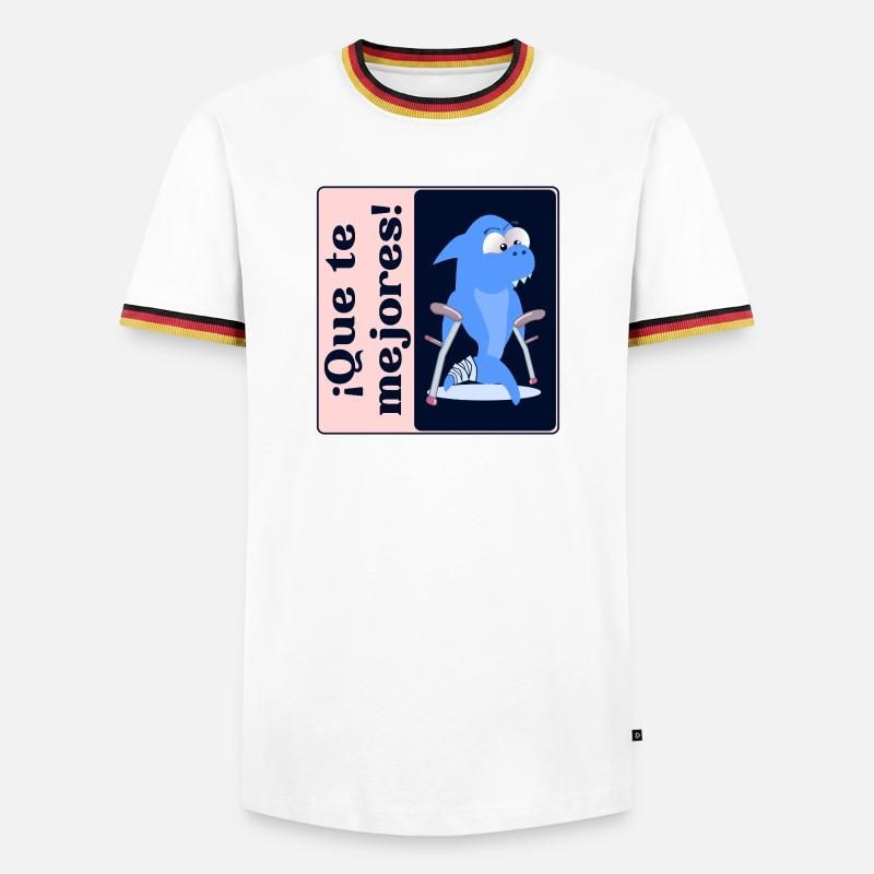Make yourself better Sea Creatures - Men's Ringer Shirt - white/tricolour