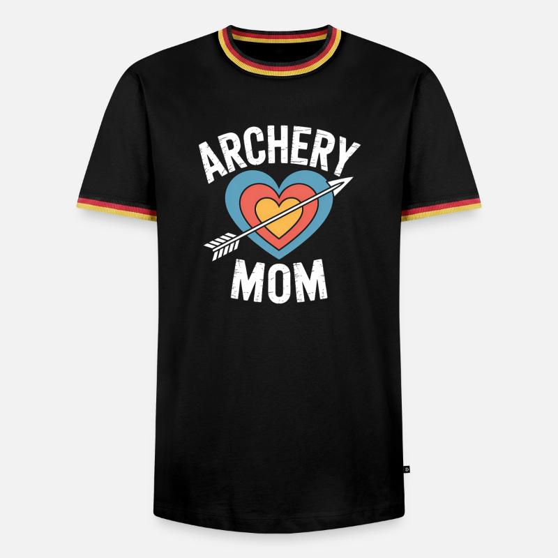 Bogenschießen Spruch Mutter Bogenschießen Geschenk - Männer Kontrast-T-Shirt - Schwarz/Dreifarbig