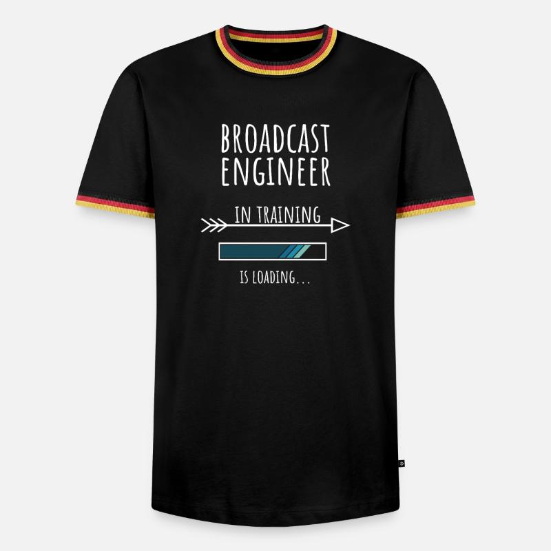 Engineer Gift Profession Training Broadcasting Technology - Men's Ringer Shirt - black/tricolour