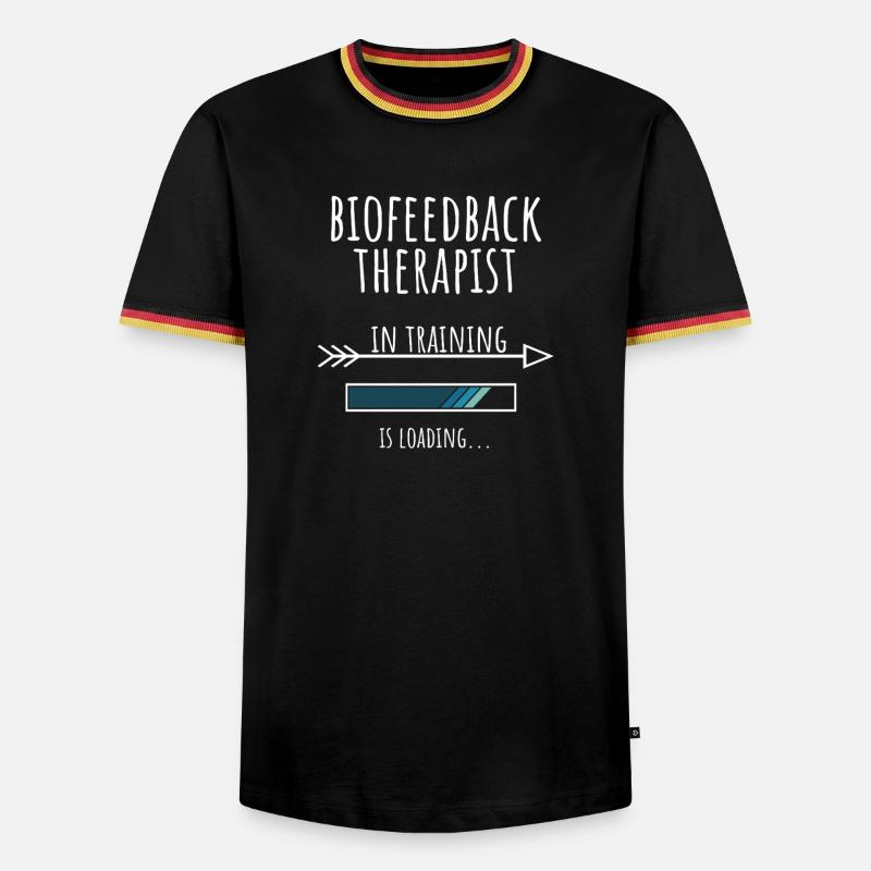Gift Profession Training Biofeedback Therapist - Men's Ringer Shirt - black/tricolour