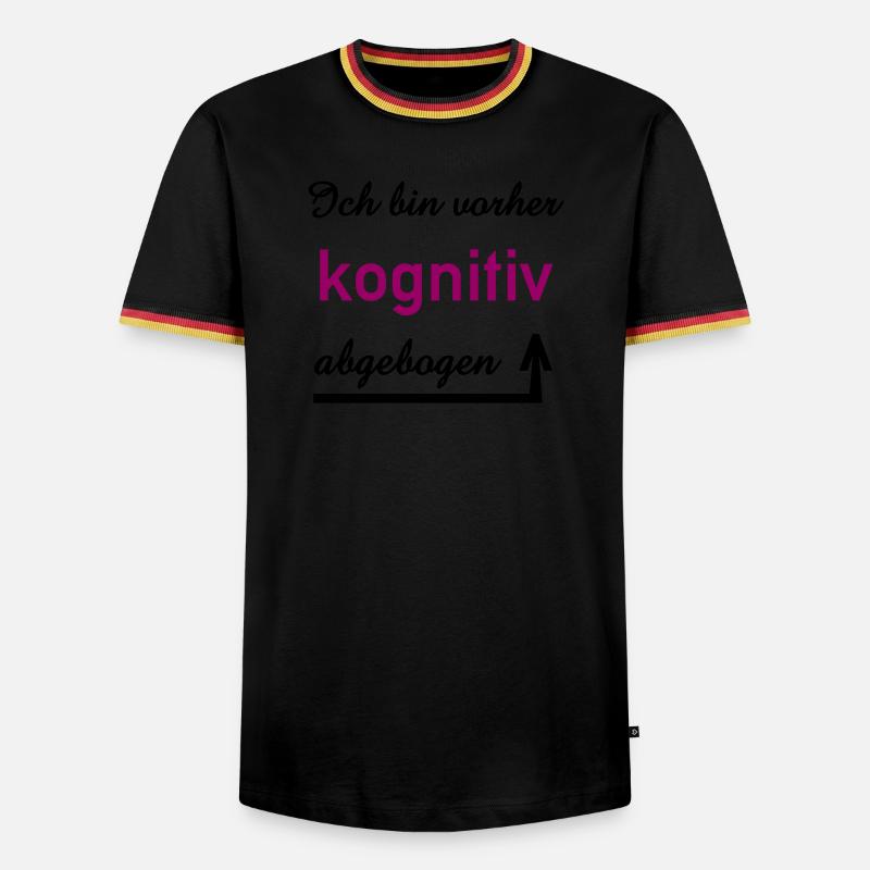 cognitive, saying, communication, interpersonal - Men's Ringer Shirt - black/tricolour