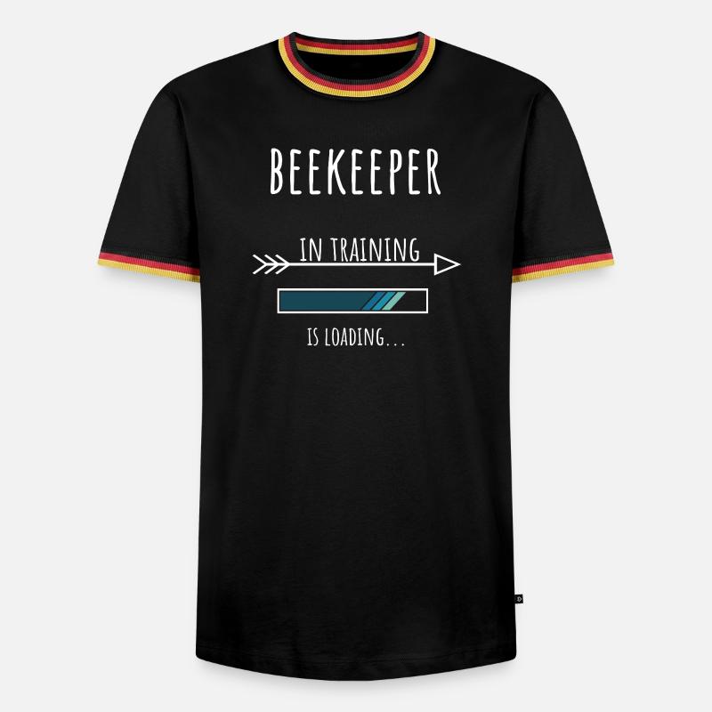Beekeeper Gift Profession Training Beekeeper - Men's Ringer Shirt - black/tricolour
