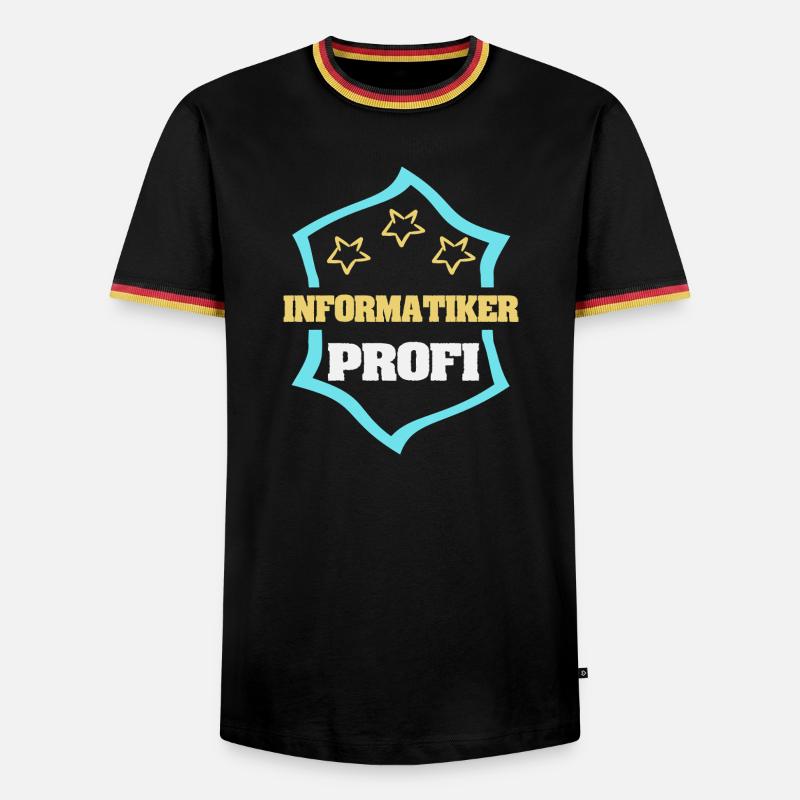 Occupation Computer Scientist - Men's Ringer Shirt - black/tricolour