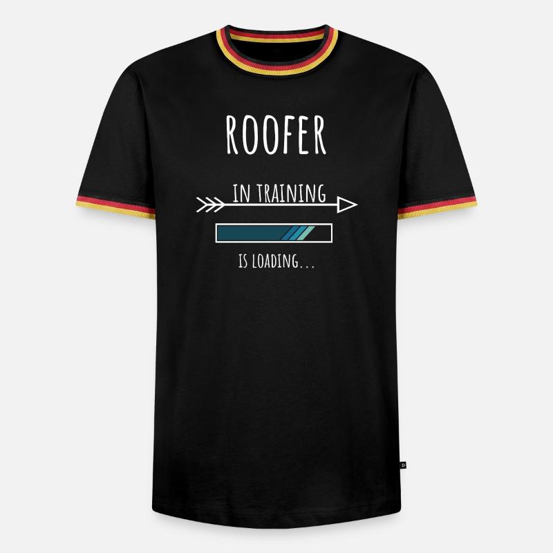 Roofer Gift Profession Training Roofer - Men's Ringer Shirt - black/tricolour
