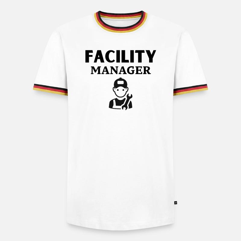 Mechanic Tool Pattern Design - Men's Ringer Shirt - white/tricolour