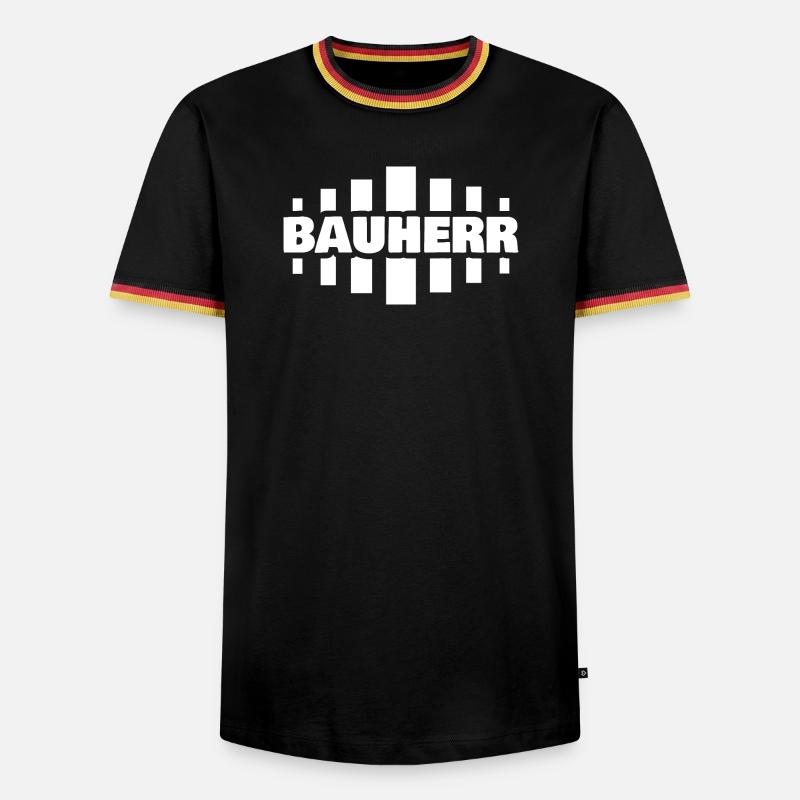 client - Men's Ringer Shirt - black/tricolour