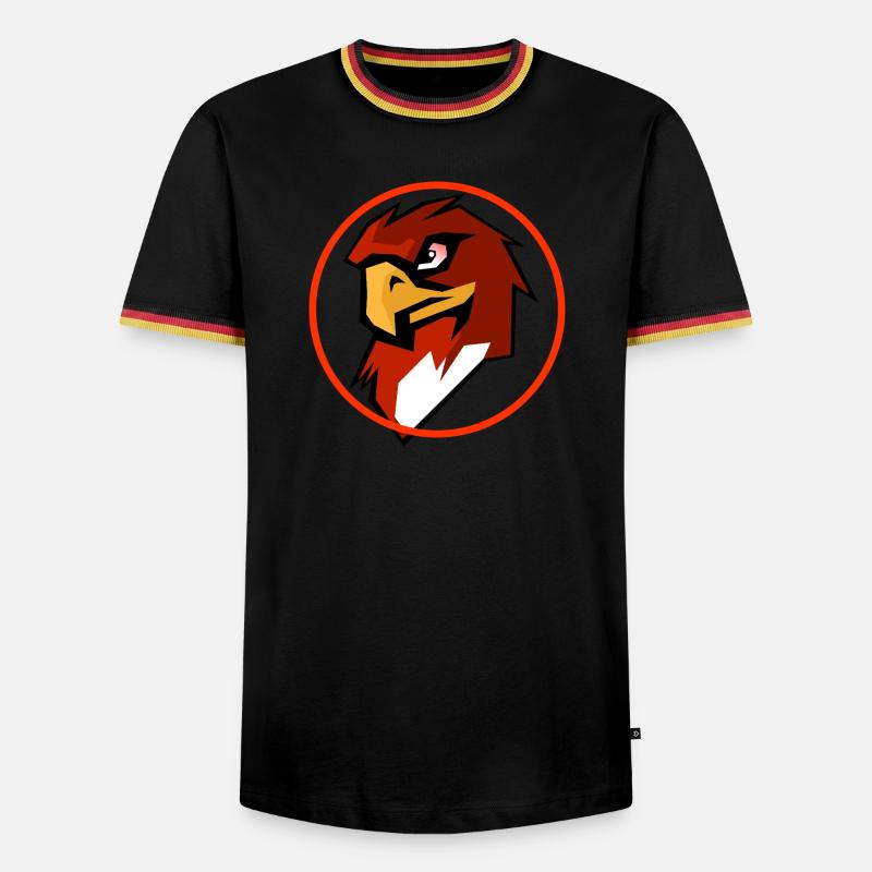 Red Hawk - Men's Ringer Shirt - white/tricolour