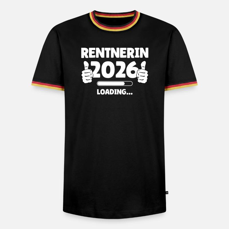 Retiree 2026 Loading Bar Design - Men's Ringer Shirt - black/tricolour