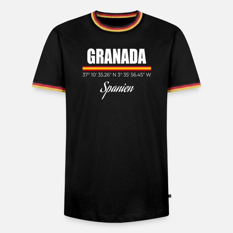 Granada - Men's Ringer Shirt - black/tricolour
