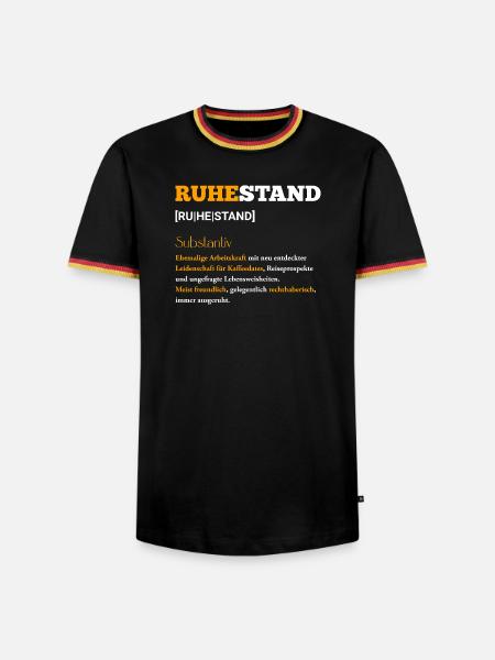 Ruhestand: Neue Leidenschaft Kaffee - Männer Kontrast-T-Shirt - Schwarz/Dreifarbig