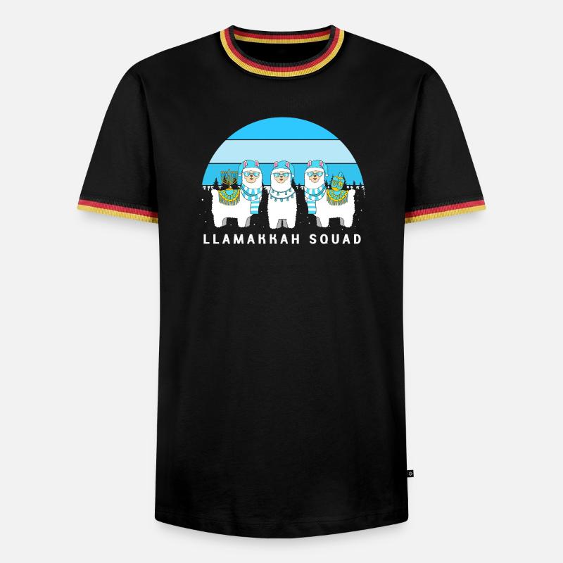 Hanoukka Hanoukka Hanoucca - T-shirt contrasté Homme - noir/tricolore