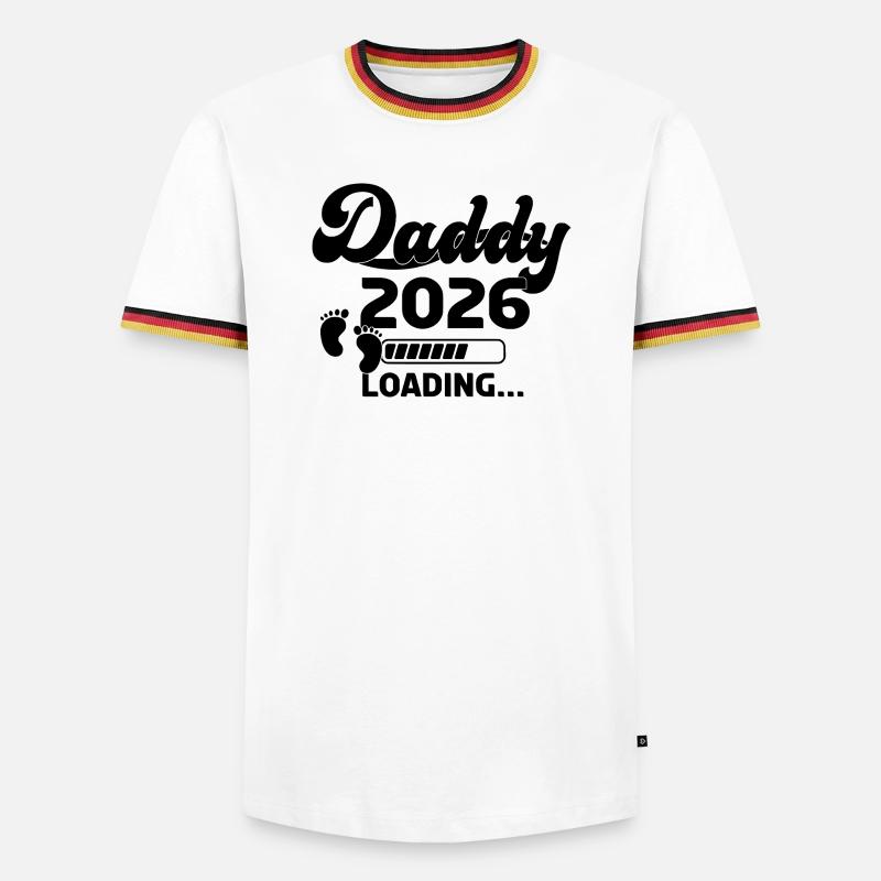 Daddy 2026 Loading - Men's Ringer Shirt - white/tricolour